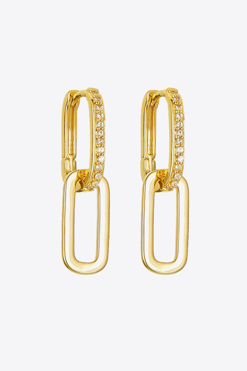 Cubic Zirconia Link Earrings - AllIn Computer