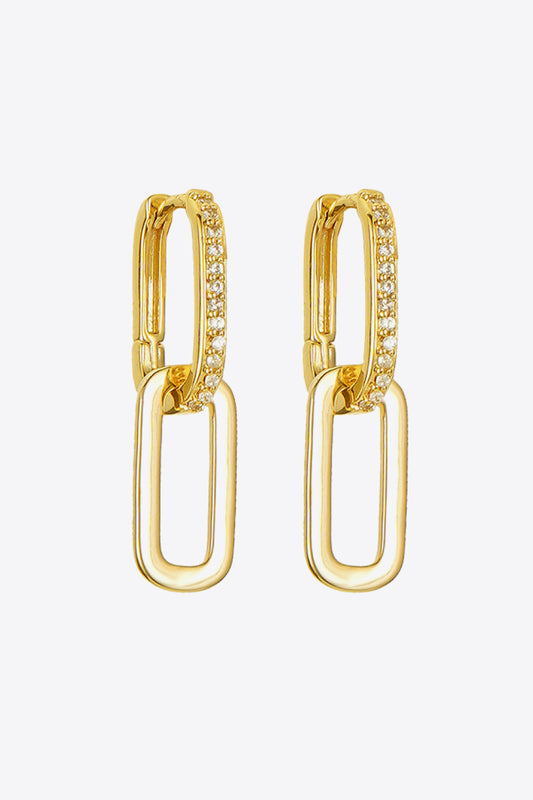 Cubic Zirconia Link Earrings - AllIn Computer
