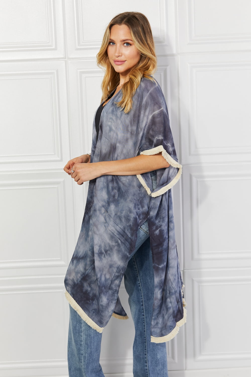 Justin Taylor Cloud Rush Swim Cover-Up Kimono - AllIn Computer