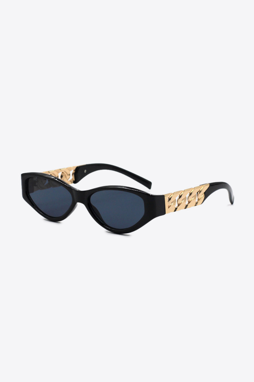 Chain Detail Temple Cat Eye Sunglasses - AllIn Computer