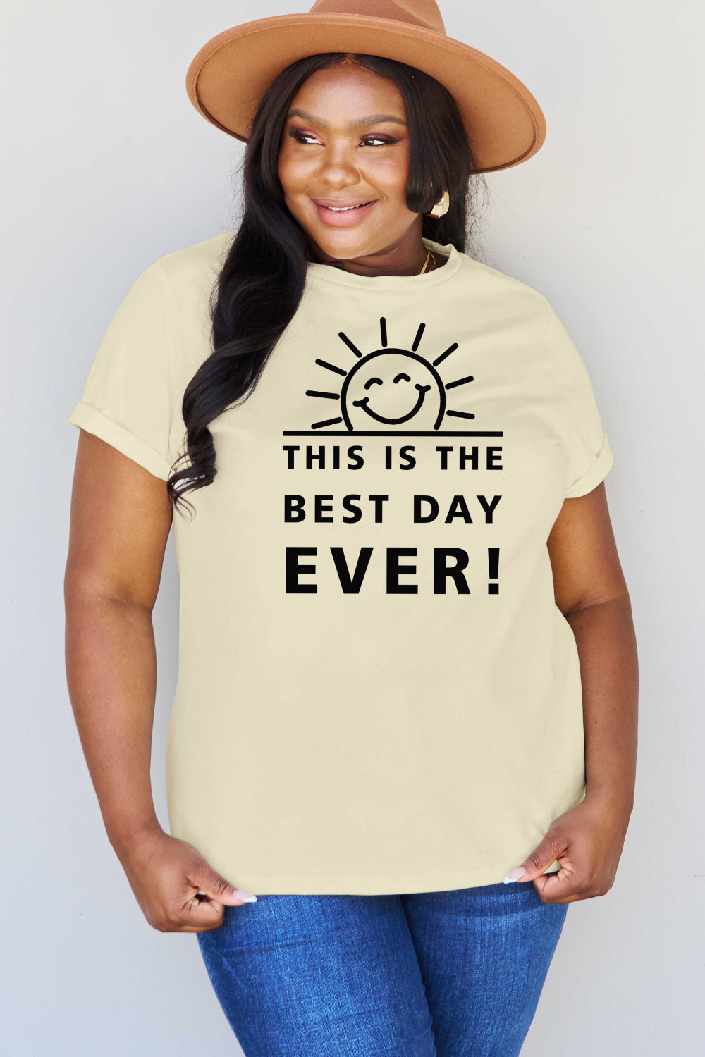 Simply Love Full Size THIS IS THE BEST DAY EVER! Graphic Cotton T-Shirt - AllIn Computer