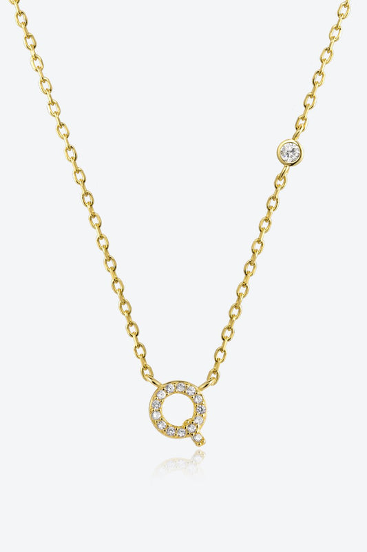 Q To U Zircon 925 Sterling Silver Necklace - AllIn Computer