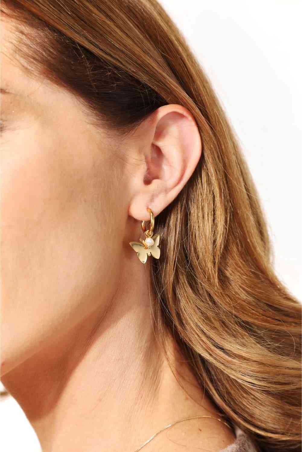 Adored Butterfly Stainless Steel Earrings - AllIn Computer
