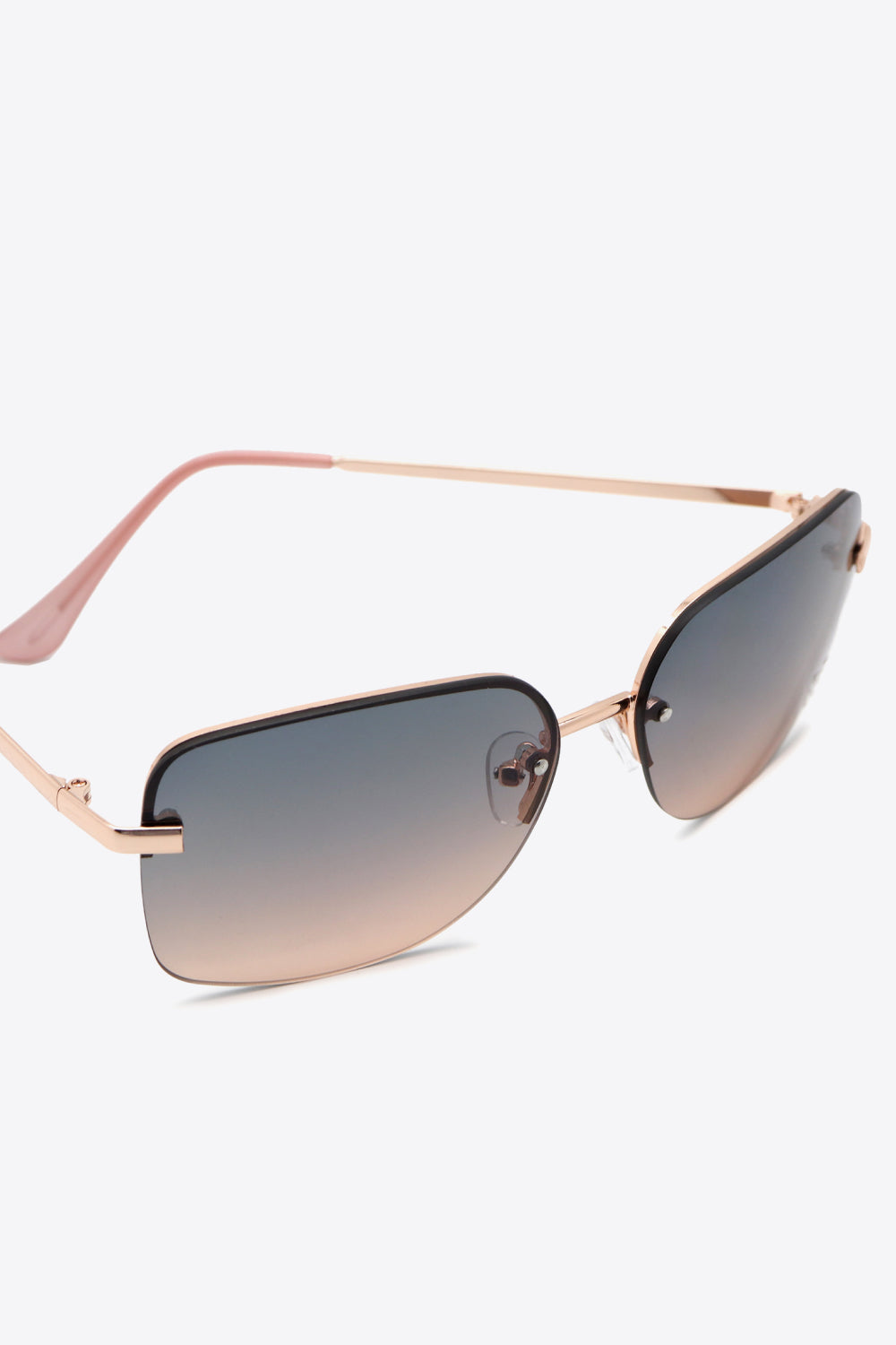 Rhinestone Heart Metal Frame Sunglasses - AllIn Computer