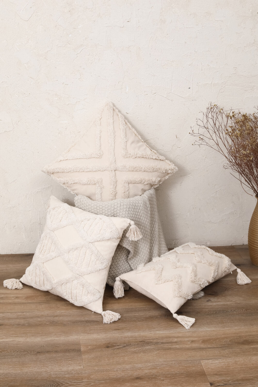 Fringe Decorative Throw Pillow Case - AllIn Computer