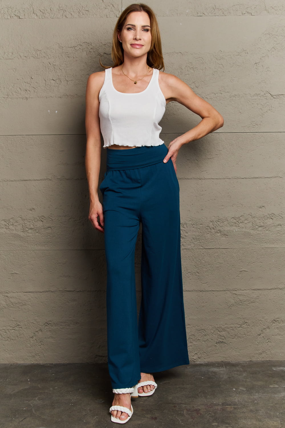 Culture Code My Best Wish Full Size High Waisted Palazzo Pants - AllIn Computer