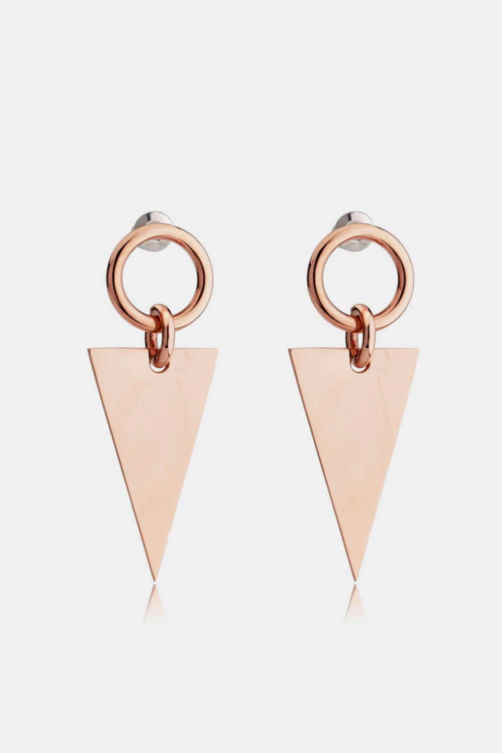Stainless Steel Triangle Dangle Earrings - AllIn Computer