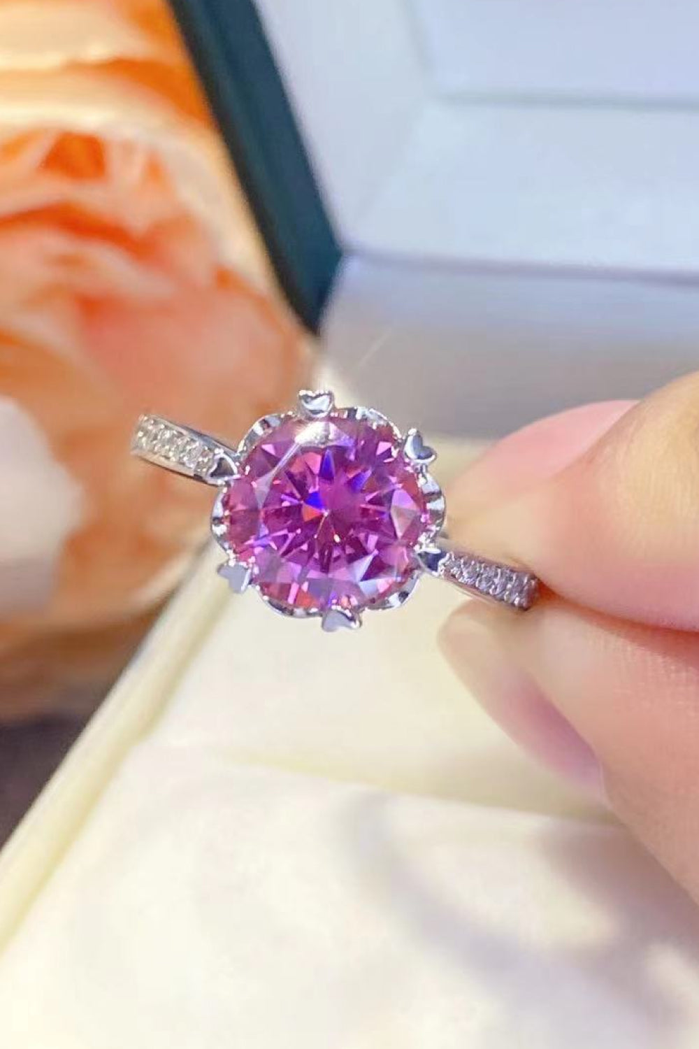 Shining For You 2 Carat Moissanite 925 Sterling Silver Ring - AllIn Computer