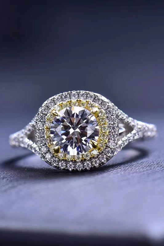 Two-Tone 1 Carat Moissanite Ring - AllIn Computer