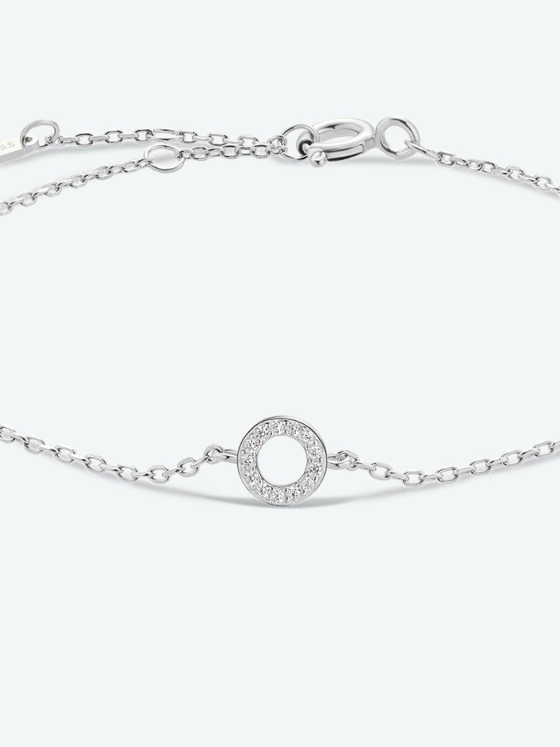 L To P Zircon 925 Sterling Silver Bracelet - AllIn Computer