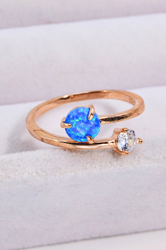 Opal and Zircon Open Ring - AllIn Computer