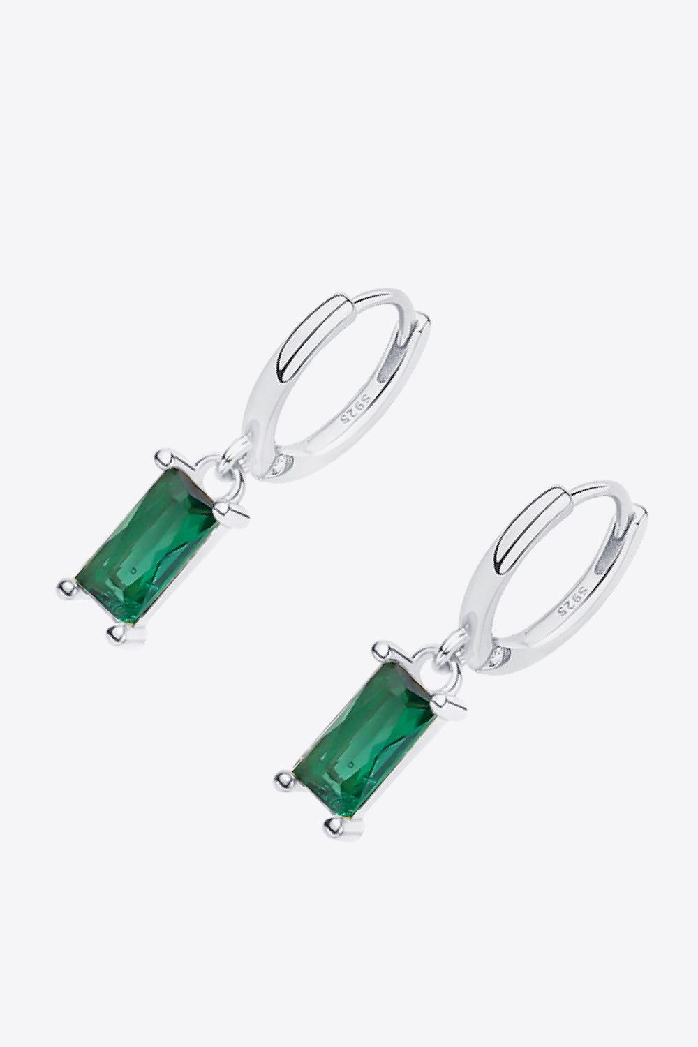 Retro 925 Sterling Silver Cubic Zirconia Drop Earrings - AllIn Computer