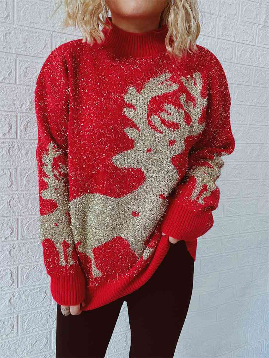 Christmas Element Round Neck Sweater - AllIn Computer