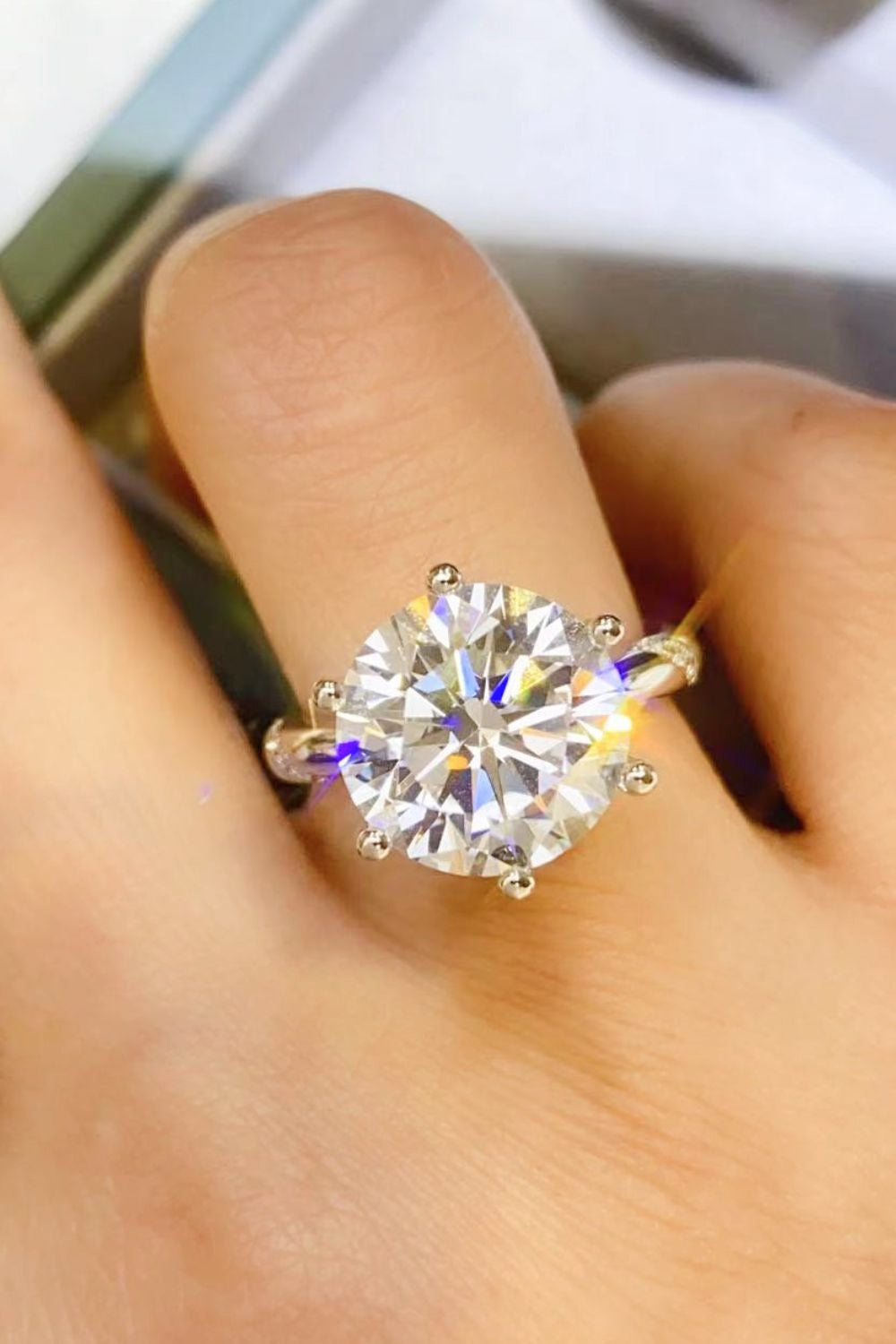 5 Carat Moissanite 6-Prong Ring - AllIn Computer