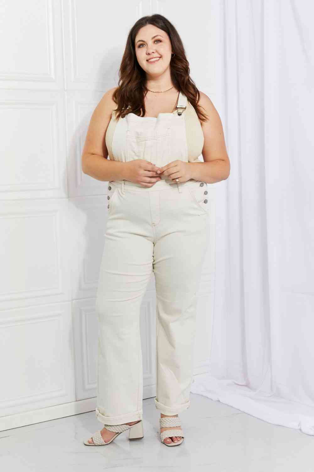 Judy Blue Full Size Taylor High Waist Overalls - AllIn Computer