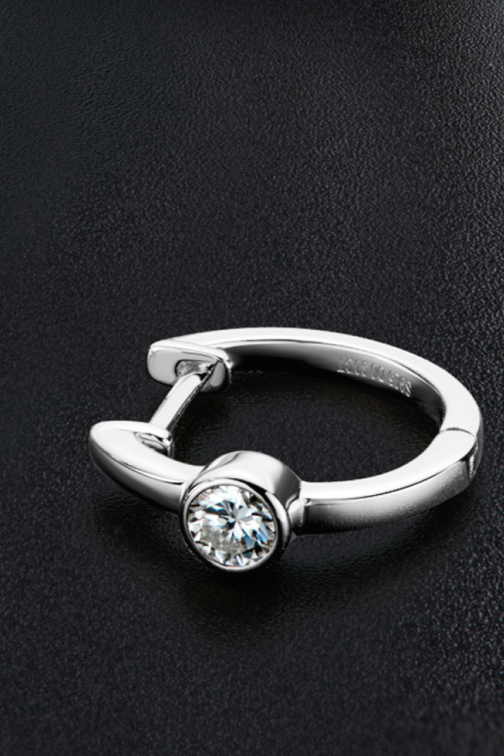 18k Gold-Plated Inlaid Moissanite Huggie Earrings - AllIn Computer