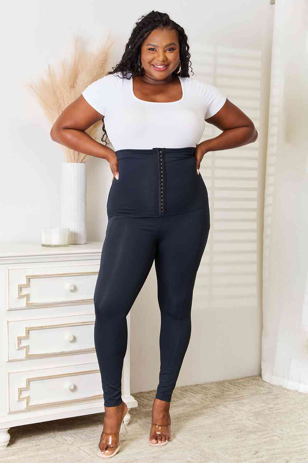 Heimish Full Size Waist Trainer Corset Leggings - AllIn Computer