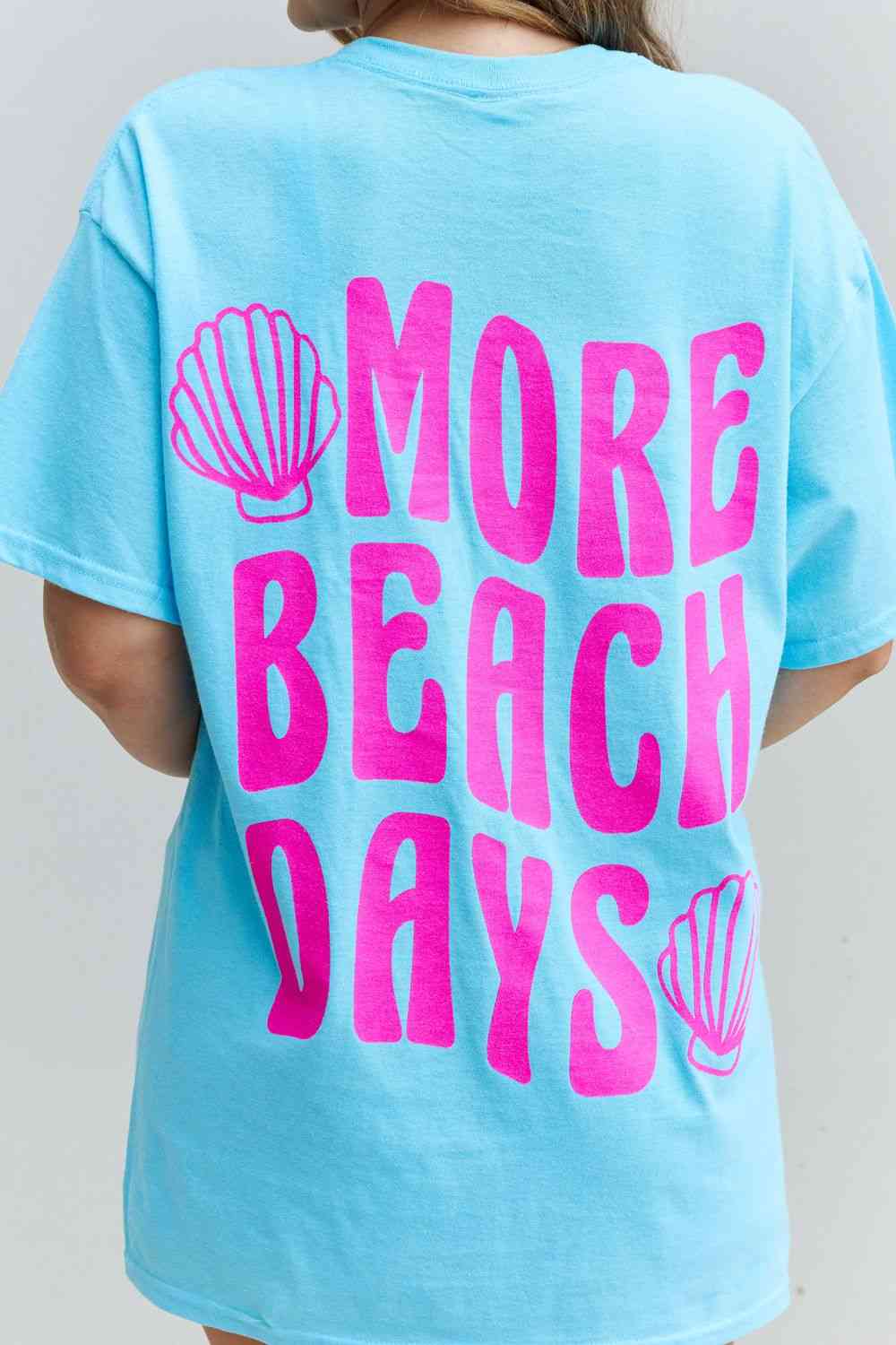 Sweet Claire "More Beach Days" Oversized Graphic T-Shirt - AllIn Computer