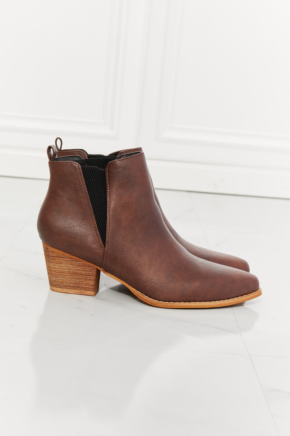 MMShoes Back At It Point Toe Bootie in Chocolate - AllIn Computer