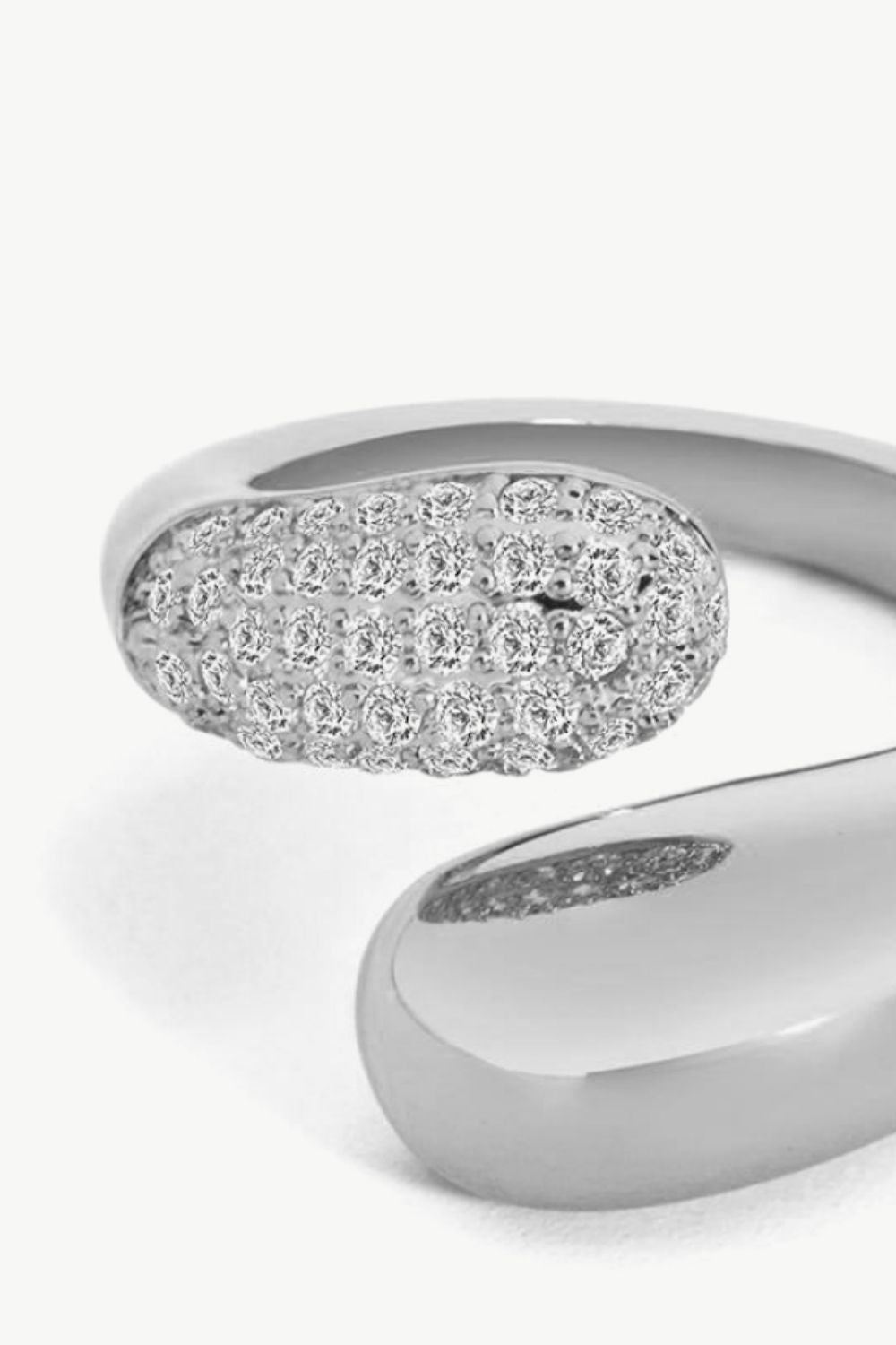 Crystal Polished Bypass Ring - AllIn Computer