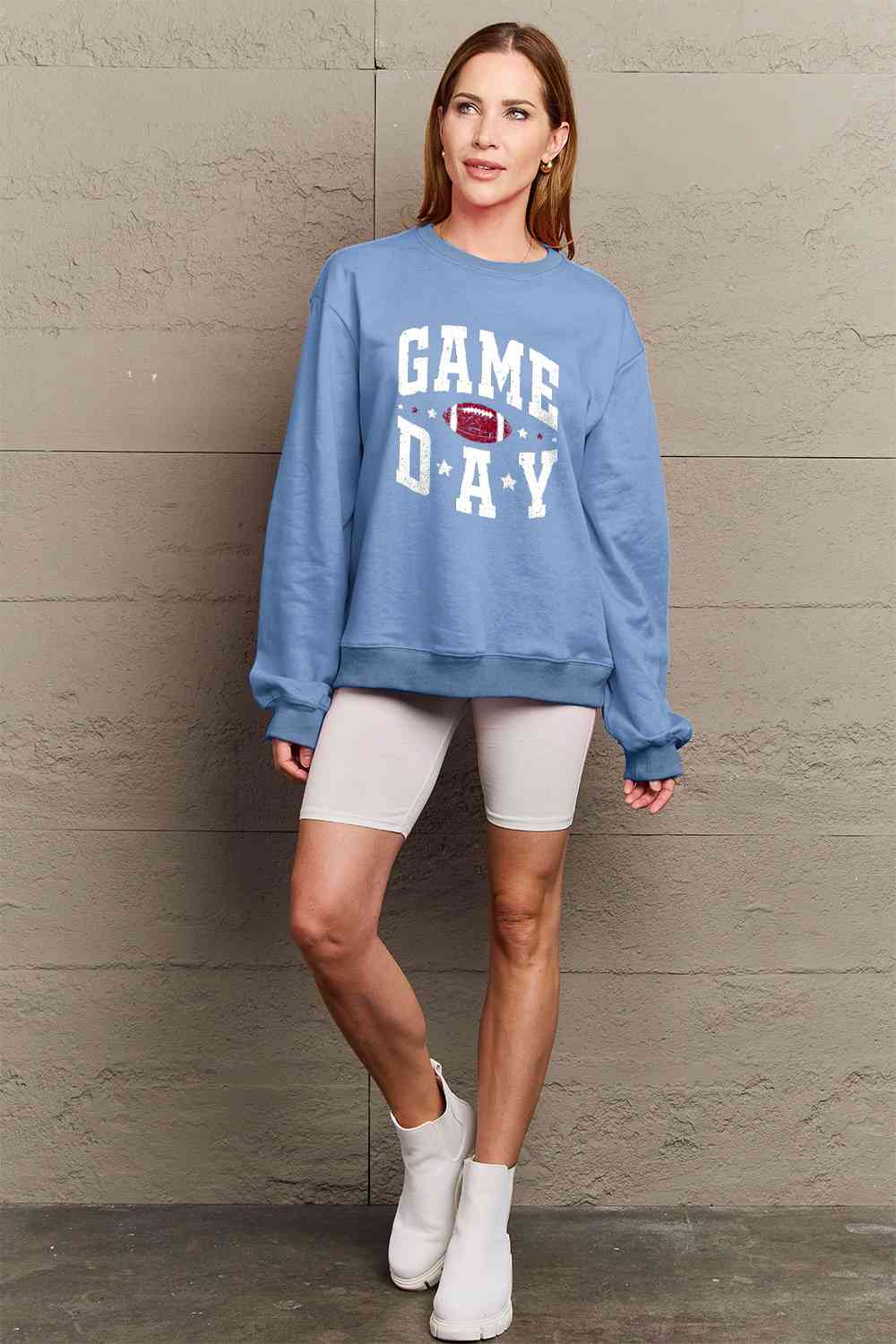 Simply Love Full Size GAME DAY Graphic Sweatshirt - AllIn Computer