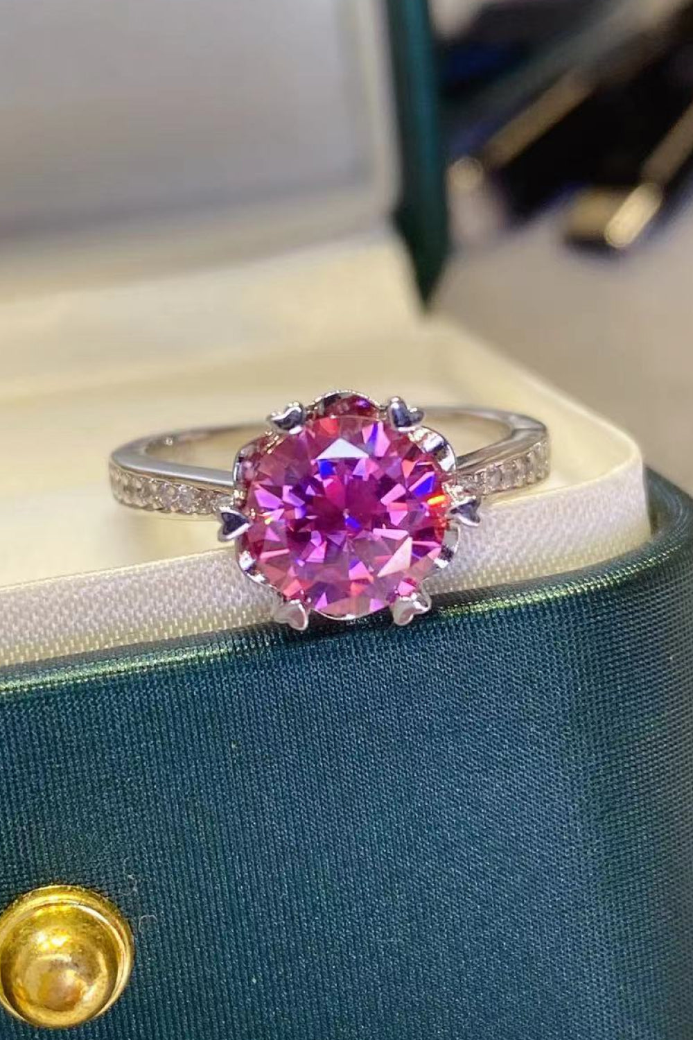 Shining For You 2 Carat Moissanite 925 Sterling Silver Ring - AllIn Computer