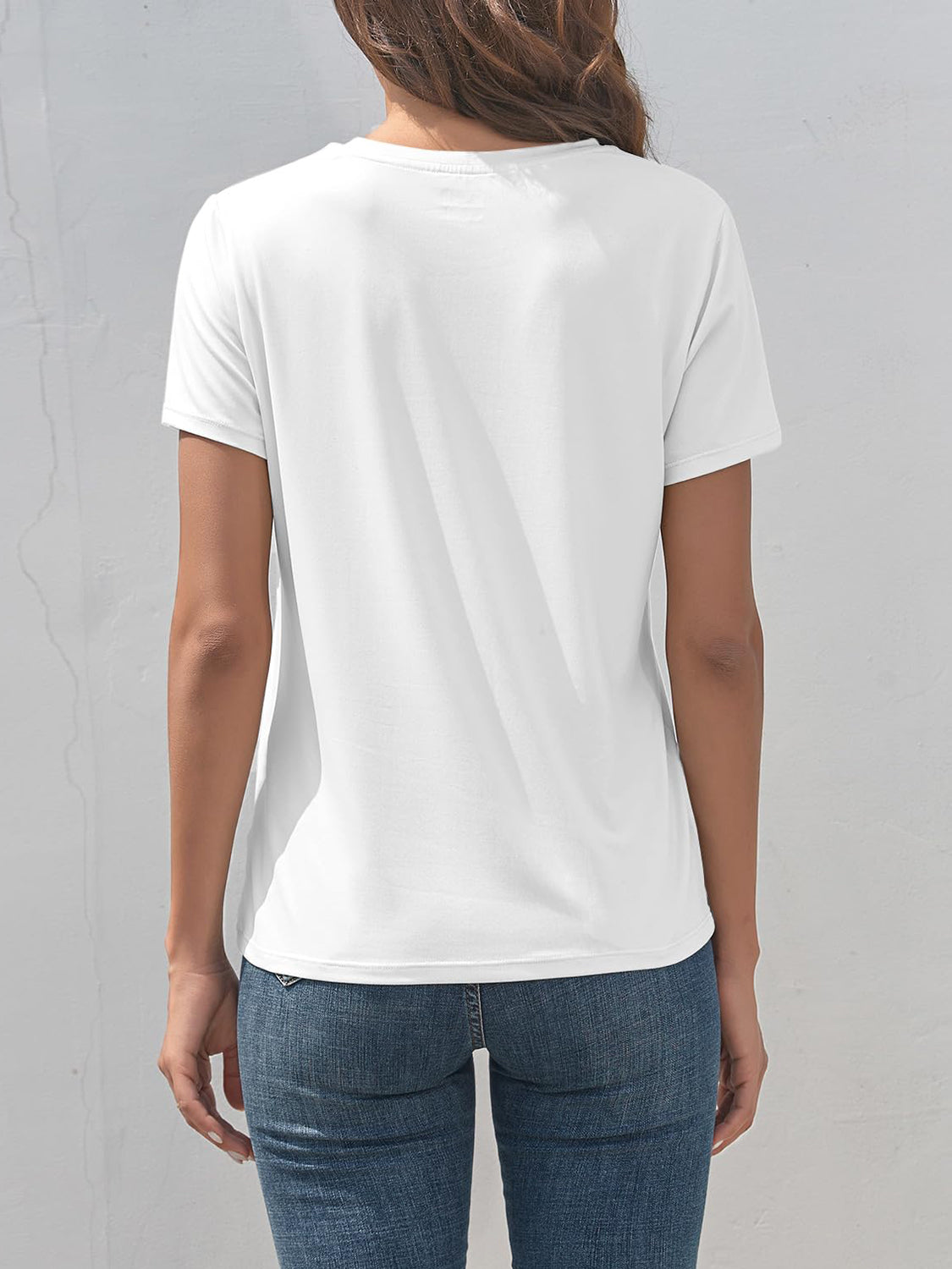 Rabbit Graphic Round Neck Short Sleeve T-Shirt - AllIn Computer