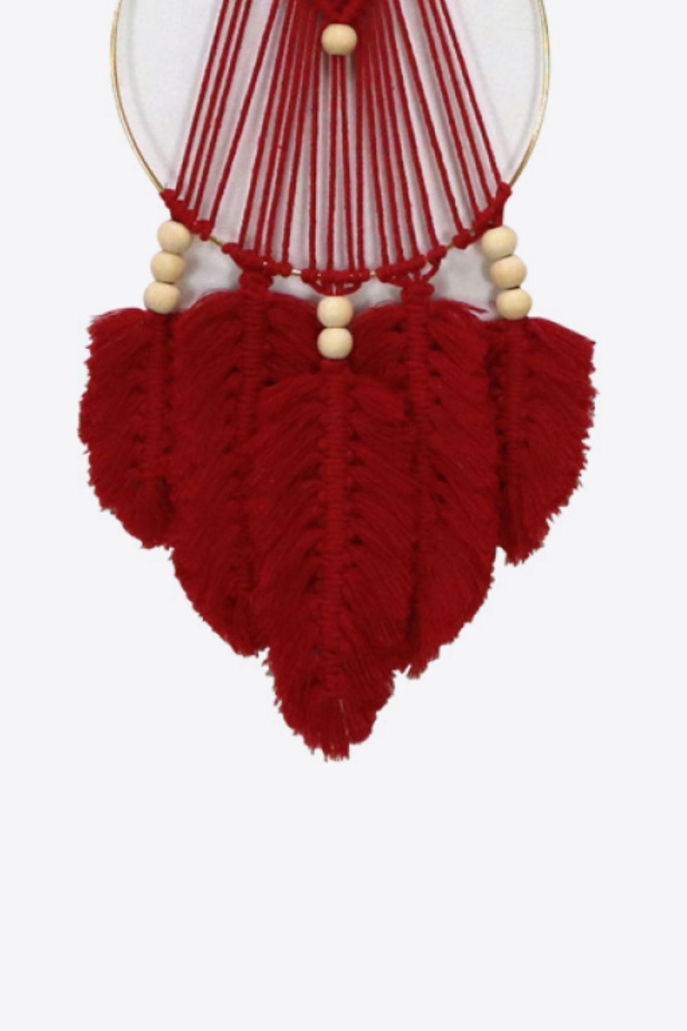 Feather Shaped Macrame Hanging Wall Decor - AllIn Computer