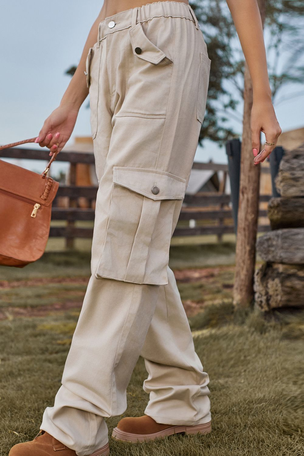 Loose Fit Long Jeans with Pockets - AllIn Computer