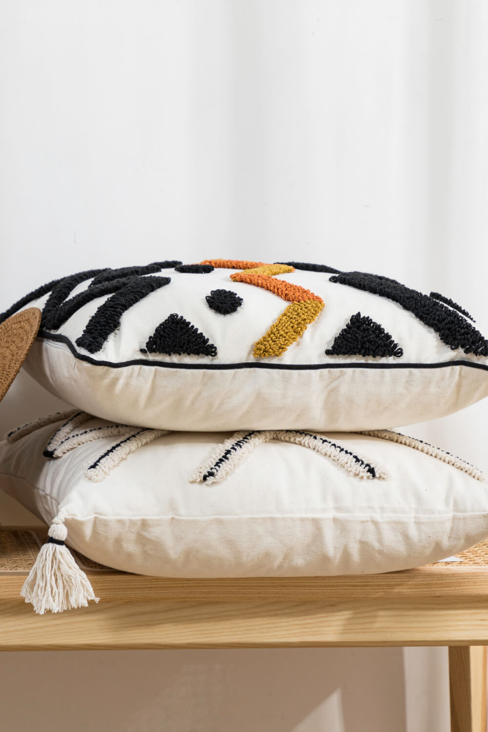 Geometric Embroidered Decorative Throw Pillow Case - AllIn Computer