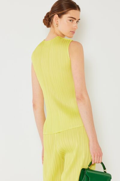 Marina West Swim Pleated Sleeveless Crewneck Tank - AllIn Computer