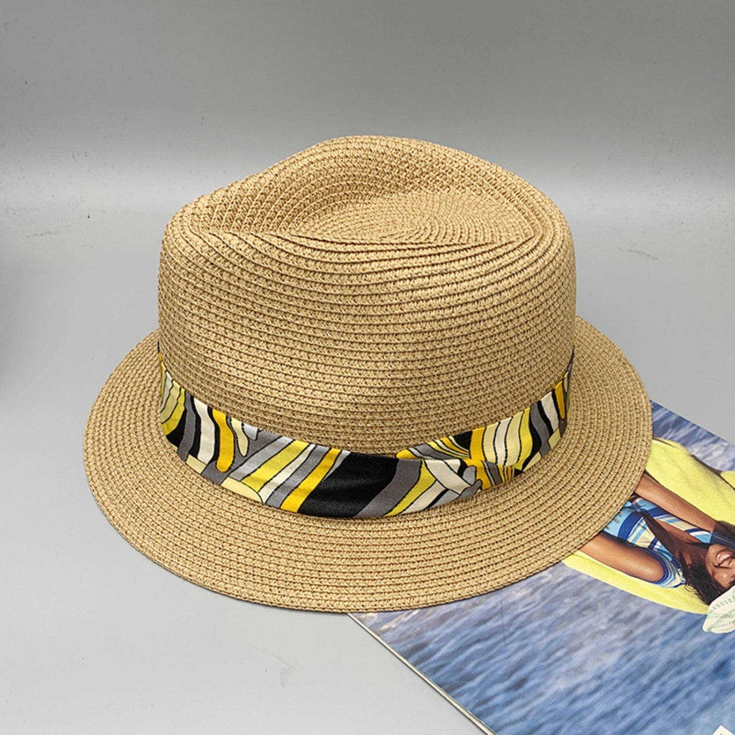 Short Brim Jute Cloth Hat - AllIn Computer