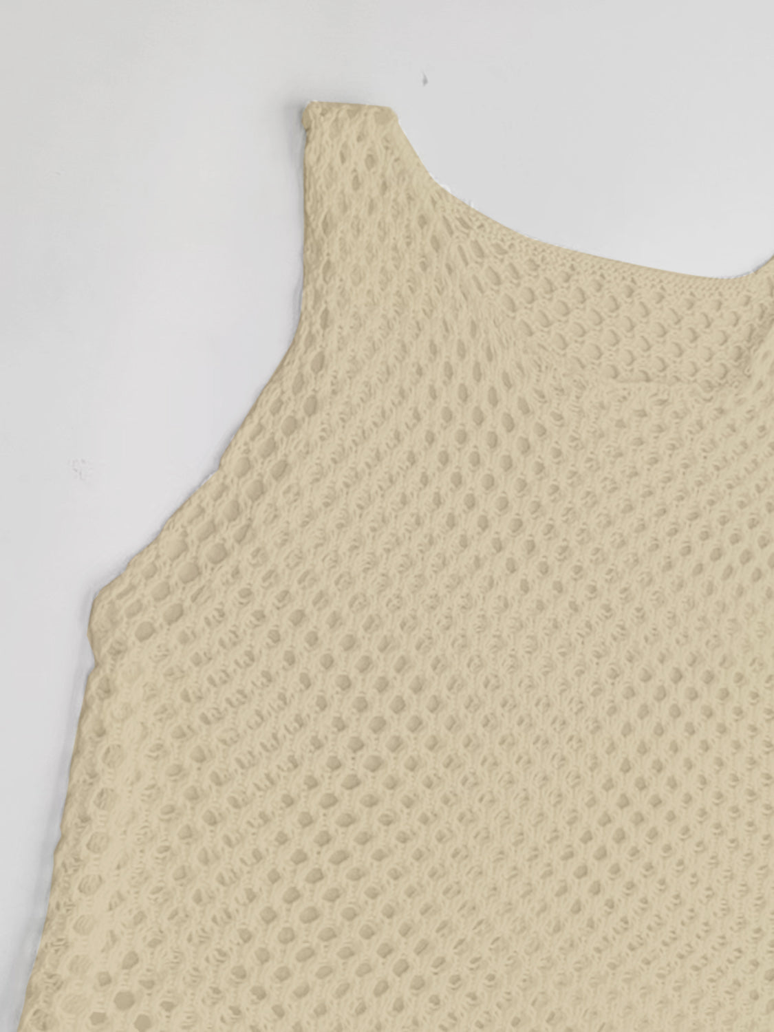 Cutout Wide Strap Cover Up with Tassel - AllIn Computer