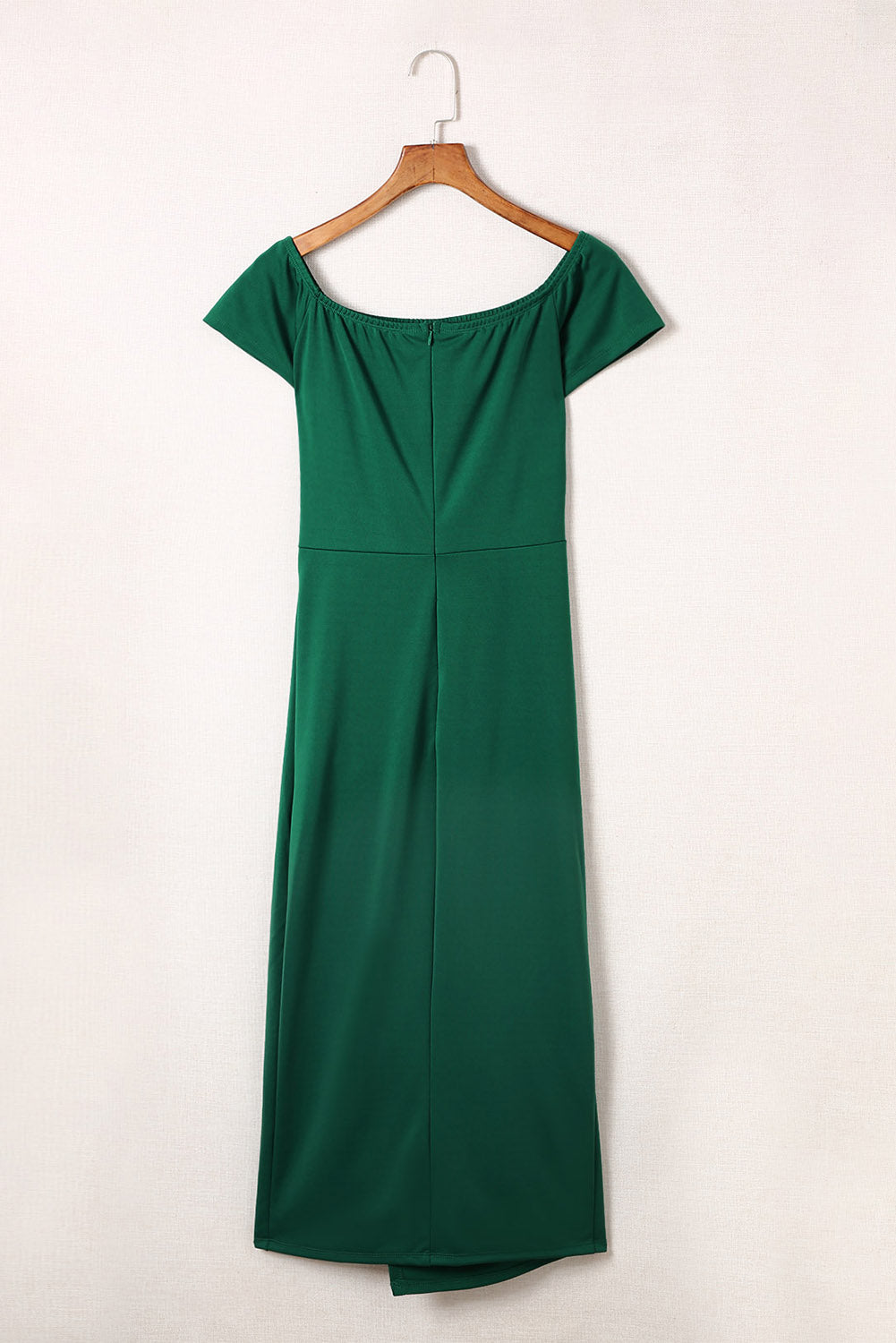 Slit Short Sleeve Wrap Dress - AllIn Computer