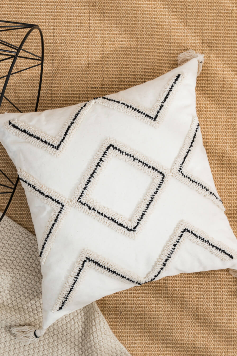Geometric Embroidered Decorative Throw Pillow Case - AllIn Computer