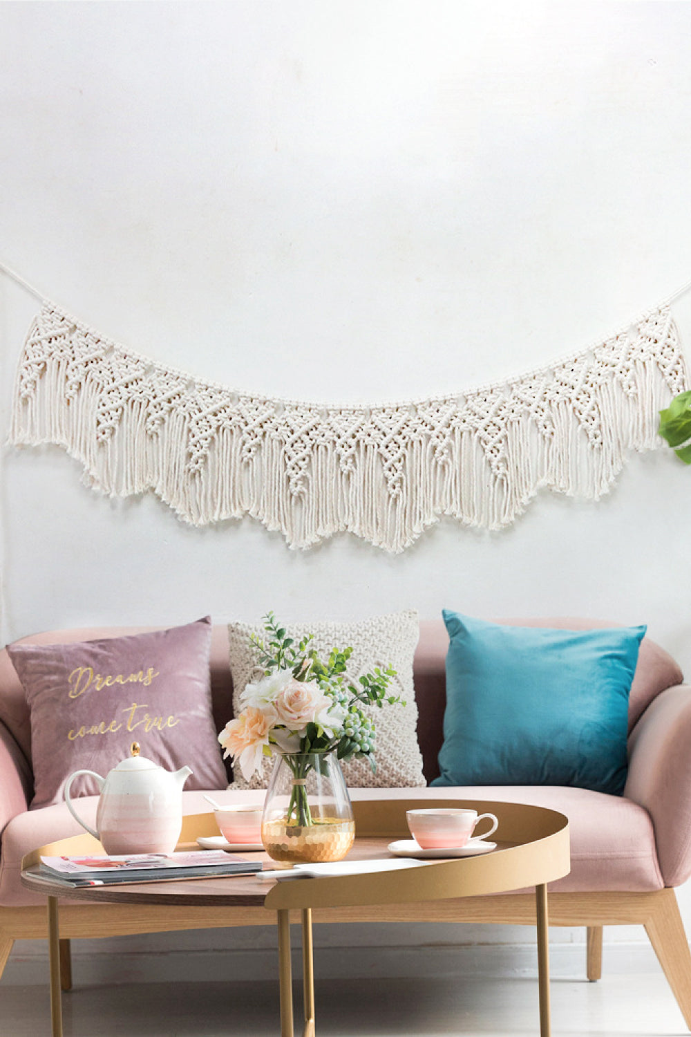 Macrame Fringe Hanging Wall Decor - AllIn Computer