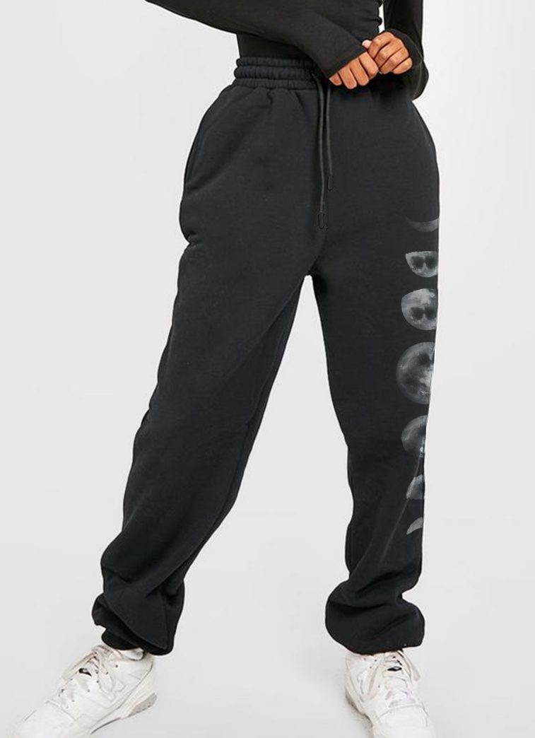 Simply Love Full Size Lunar Phase Graphic Sweatpants - AllIn Computer