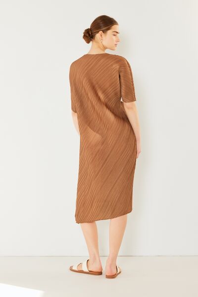 Marina West Swim Pleated Dolman Sleeve Dress - AllIn Computer