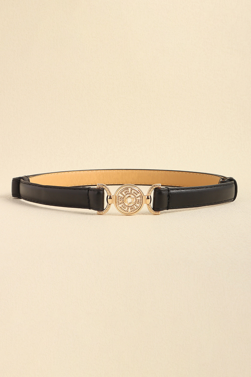 Rhinestone Decor PU Leather Belt - AllIn Computer