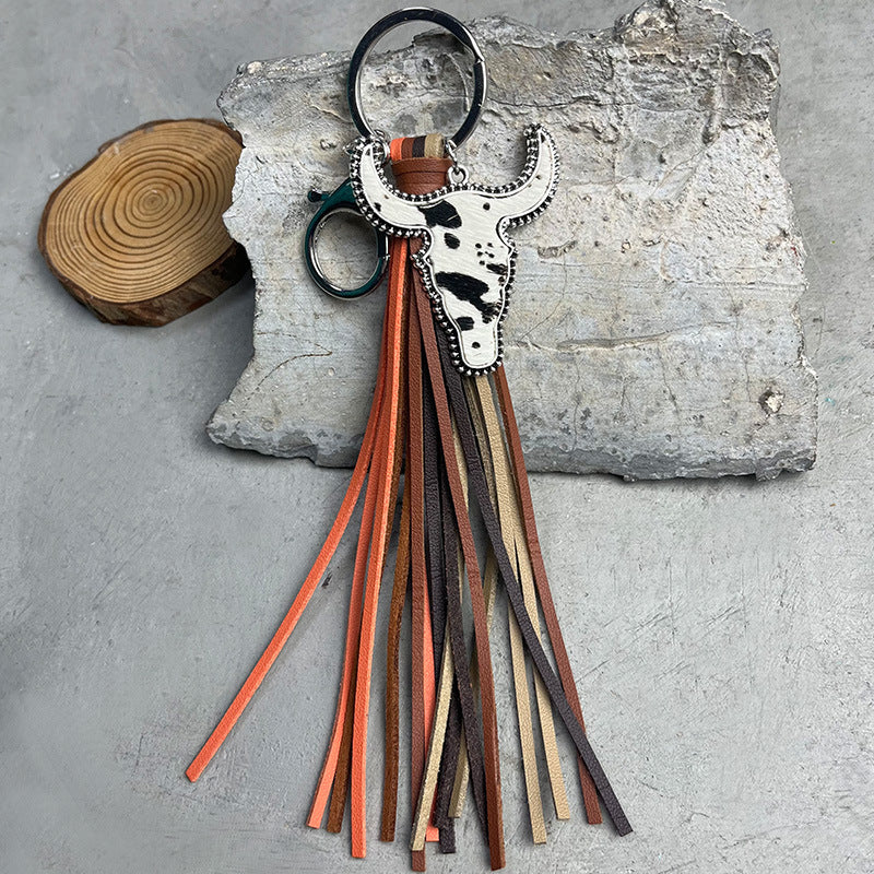 Bull Shape Fringe Key Chain - AllIn Computer