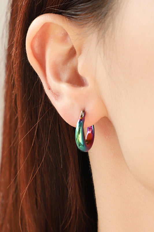 Darling Heart Multi-Colored Huggie Earrings - AllIn Computer