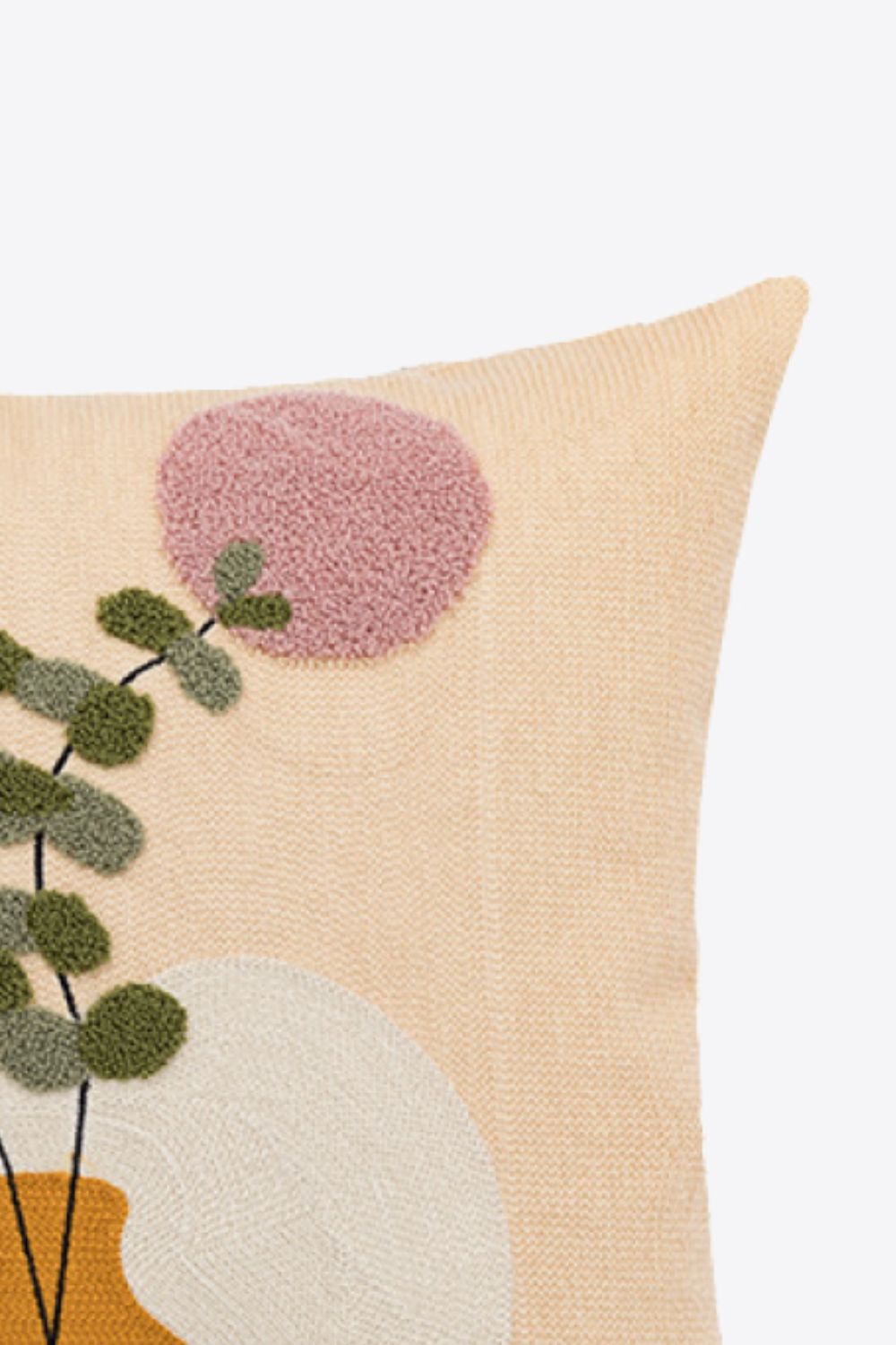 Embroidered Square Decorative Throw Pillow Case - AllIn Computer
