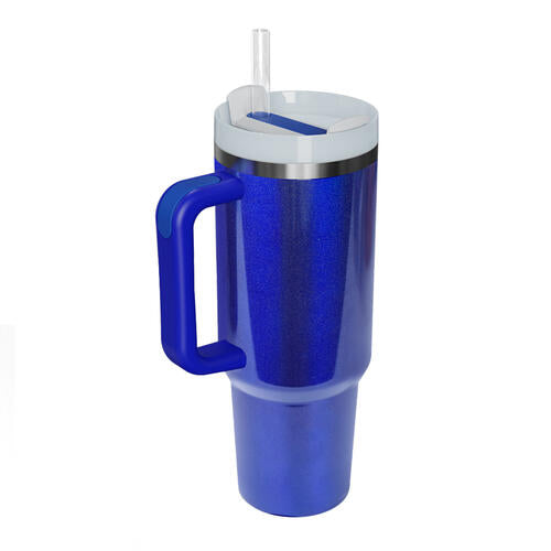 Stainless Steel Tumbler with Handle and Straw - AllIn Computer