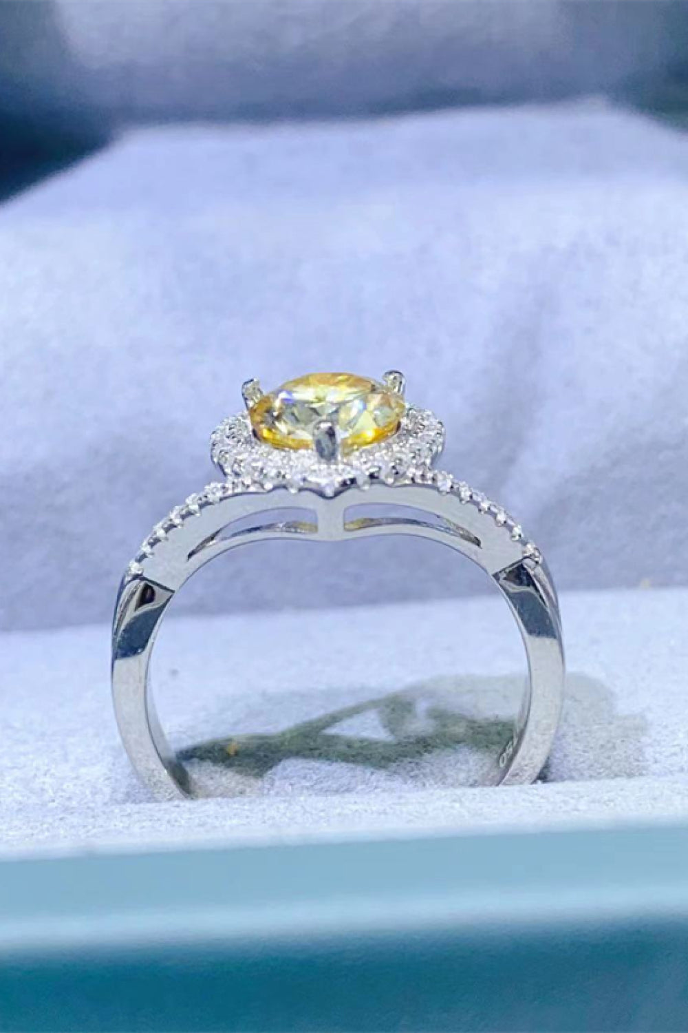 Adored 1 Carat Moissanite 925 Sterling Silver Heart Ring - AllIn Computer