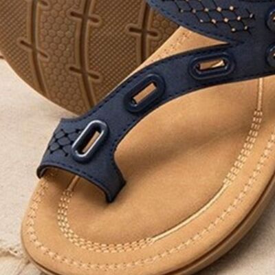 PU Leather Open Toe Sandals - AllIn Computer
