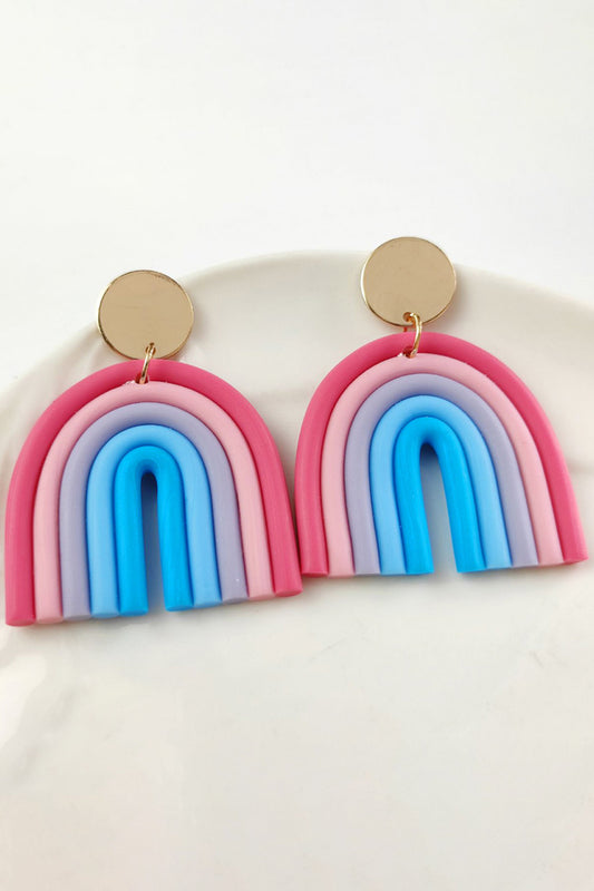 Rainbow Shape Dangle Earrings - AllIn Computer