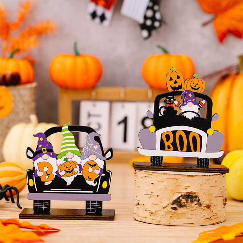 3-Piece Halloween Element Car-Shape Ornaments - AllIn Computer