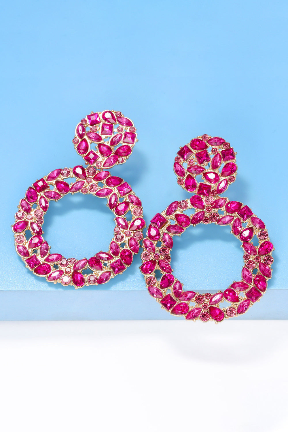 Round Shape Acrylic Dangle Earrings - AllIn Computer