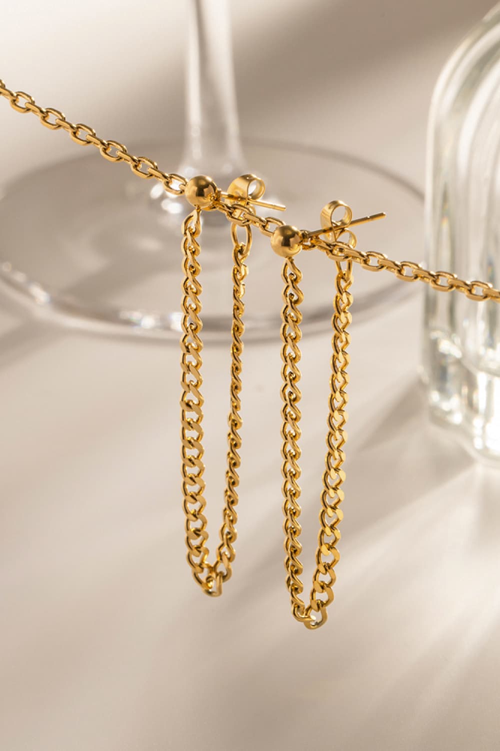 Stainless Steel Chain Earrings - AllIn Computer
