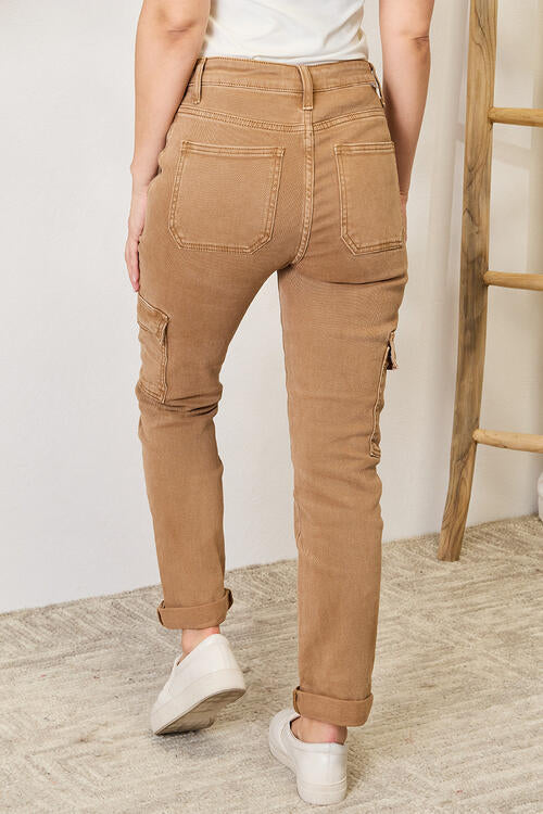 Risen Full Size High Waist Straight Jeans with Pockets - AllIn Computer
